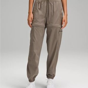 Lululemon Women Convertible HR Hiking Jogger *WovenAir* size 0 Nomad col…